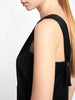 1990s Gianni Versace one-shoulder black dress with push-up
