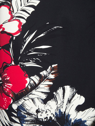 2010 Neoprene Aquilano Rimondi black sweater with floral print