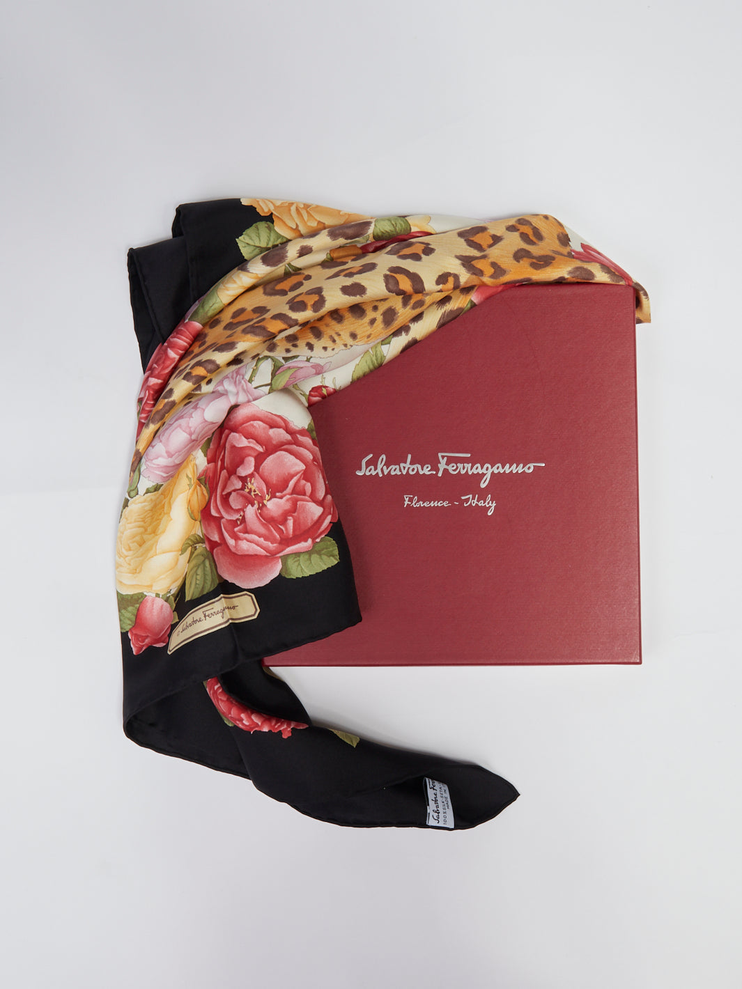 2010 silk carré scarf by Salvatore Ferragamo