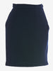 Yves Saint Laurent Blue Wool Ribbed Skirt