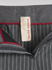 1990s Antonio Marras grey palazzo pants with striped pattern