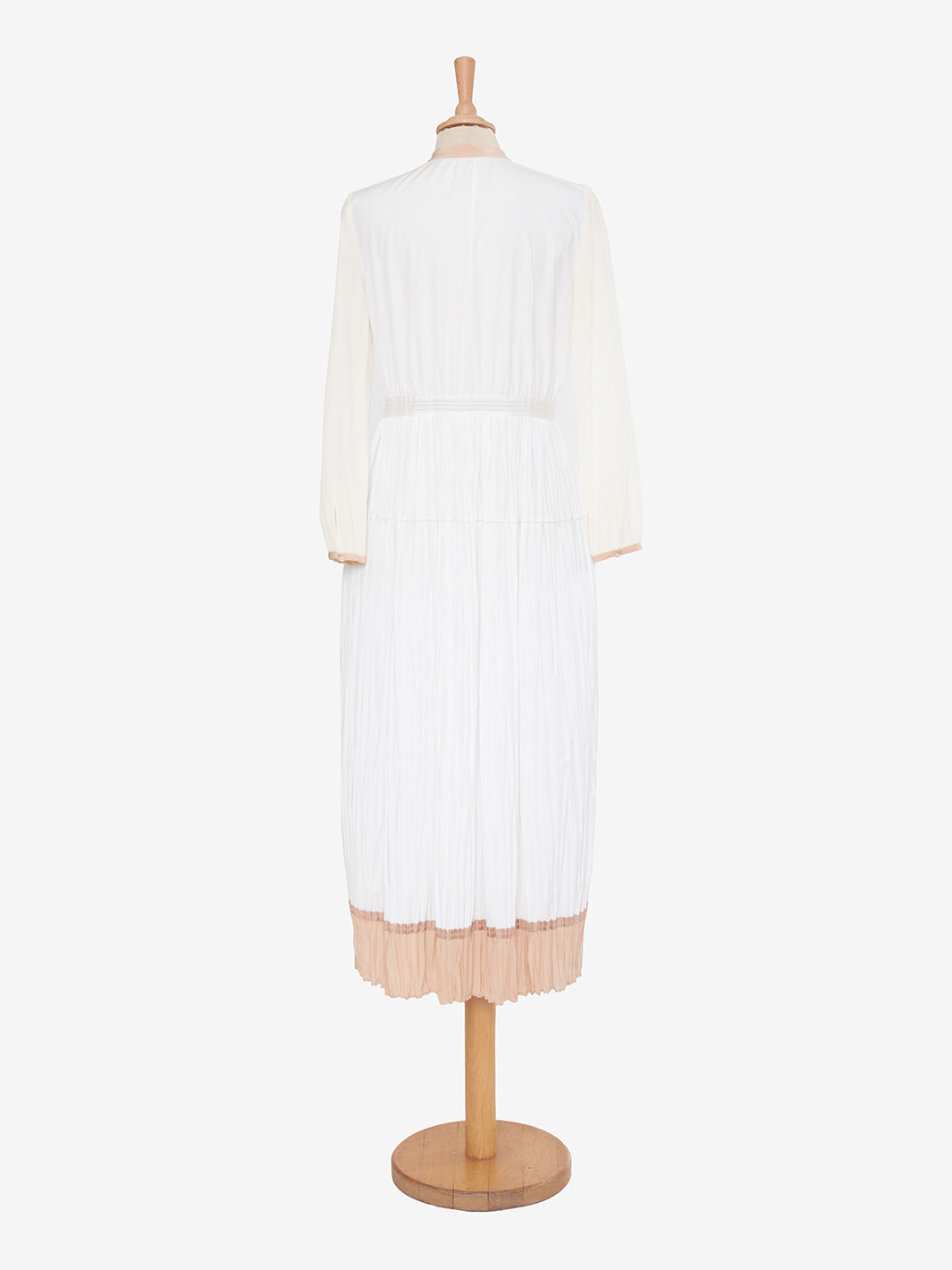 Agnona White Silk Dress