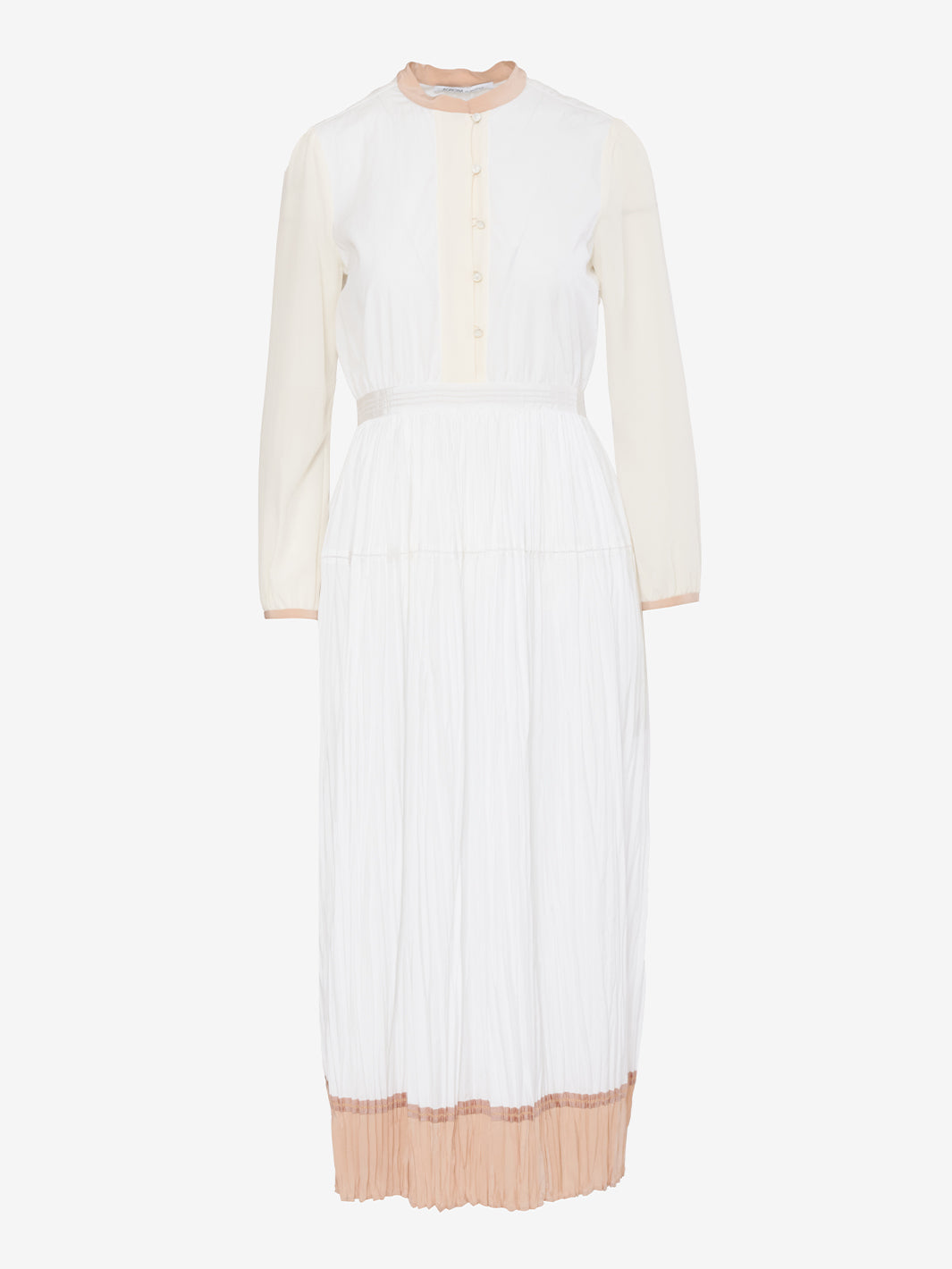 Agnona White Silk Dress