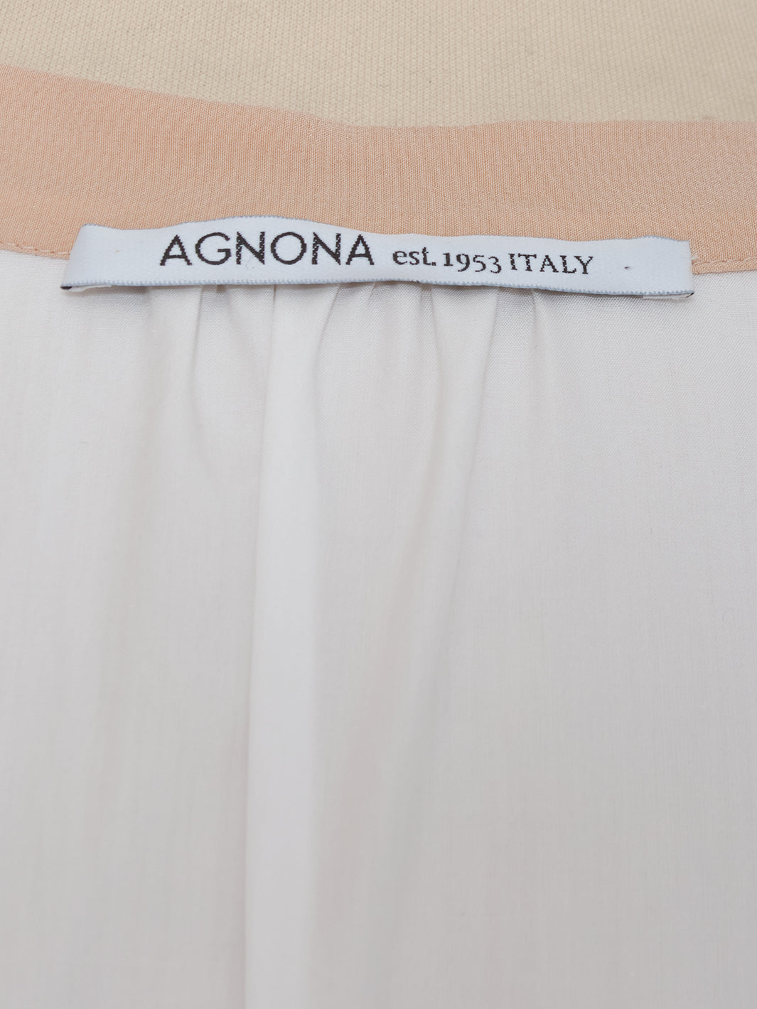 Agnona White Silk Dress