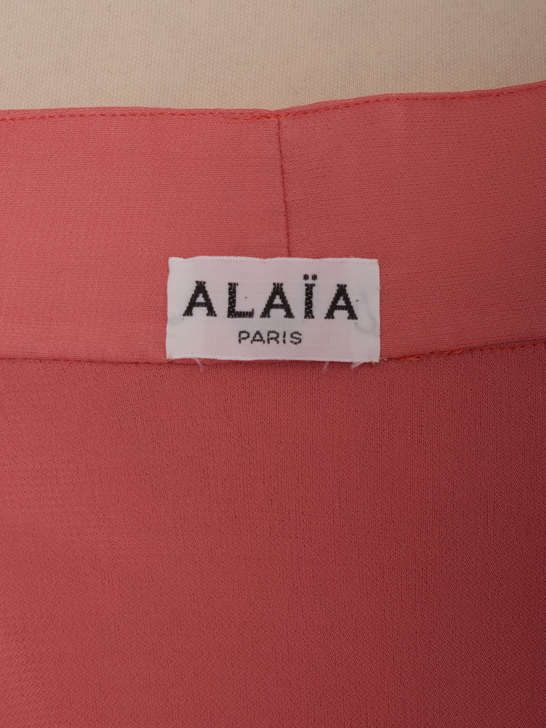 Alaïa Salmon Skirt with Ruffles