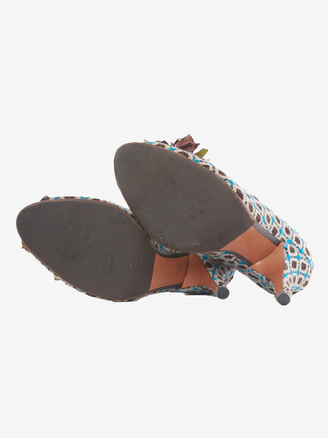 Alima tweed brown sandal