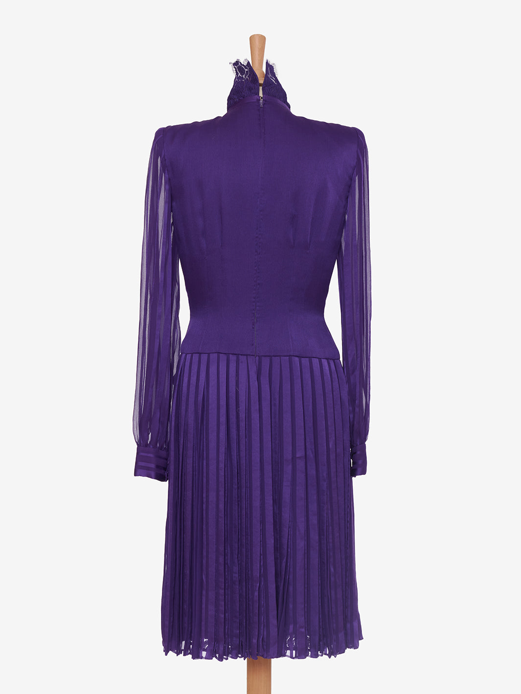 André Laug Midi dress with lace ruffles