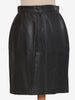 Black Leather Vintage Skirt