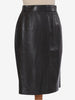 Black Leather Vintage Skirt