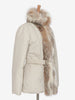 Blumarine Down jacket with fur and belt