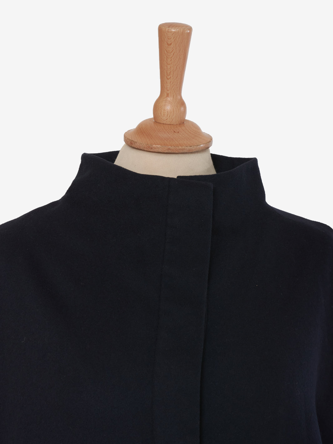 Coquille Single-breasted blue cashmere jacket