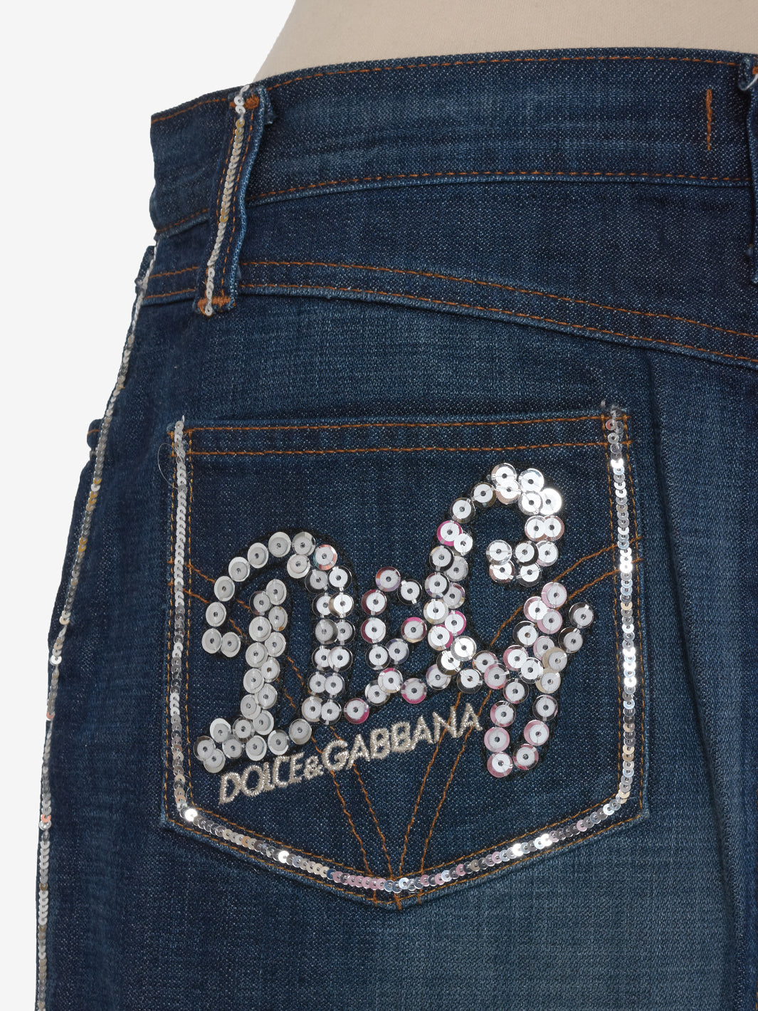 D&G Denim Midi Skirt