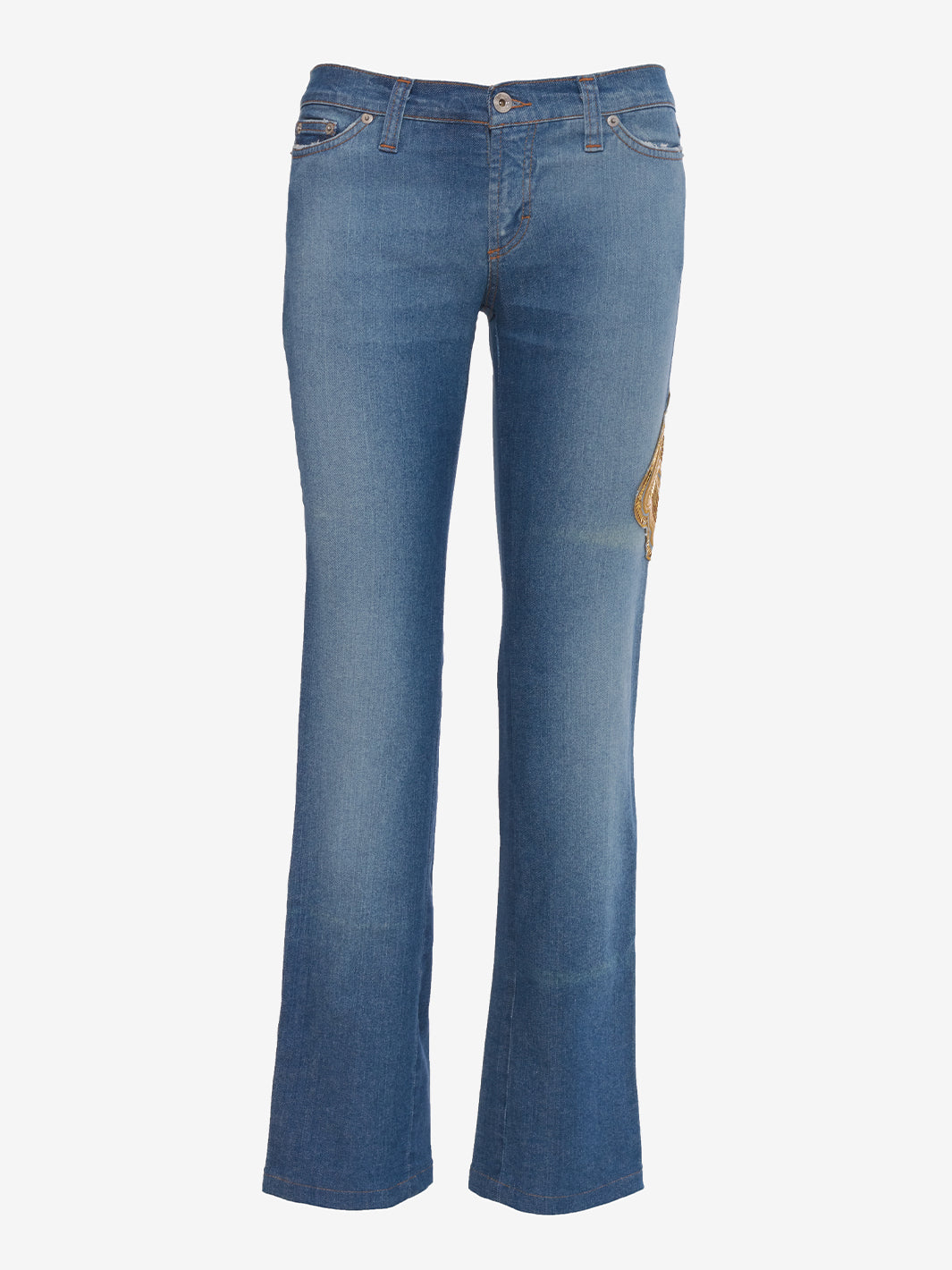 Jeans D&amp;G con inserti di paillettes