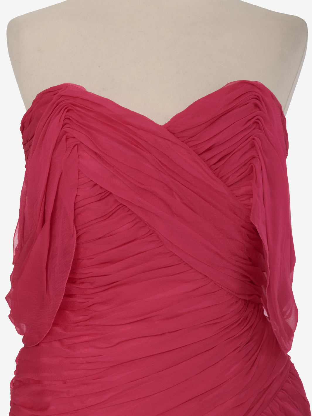 David Fielden Fuchsia Draped Dress