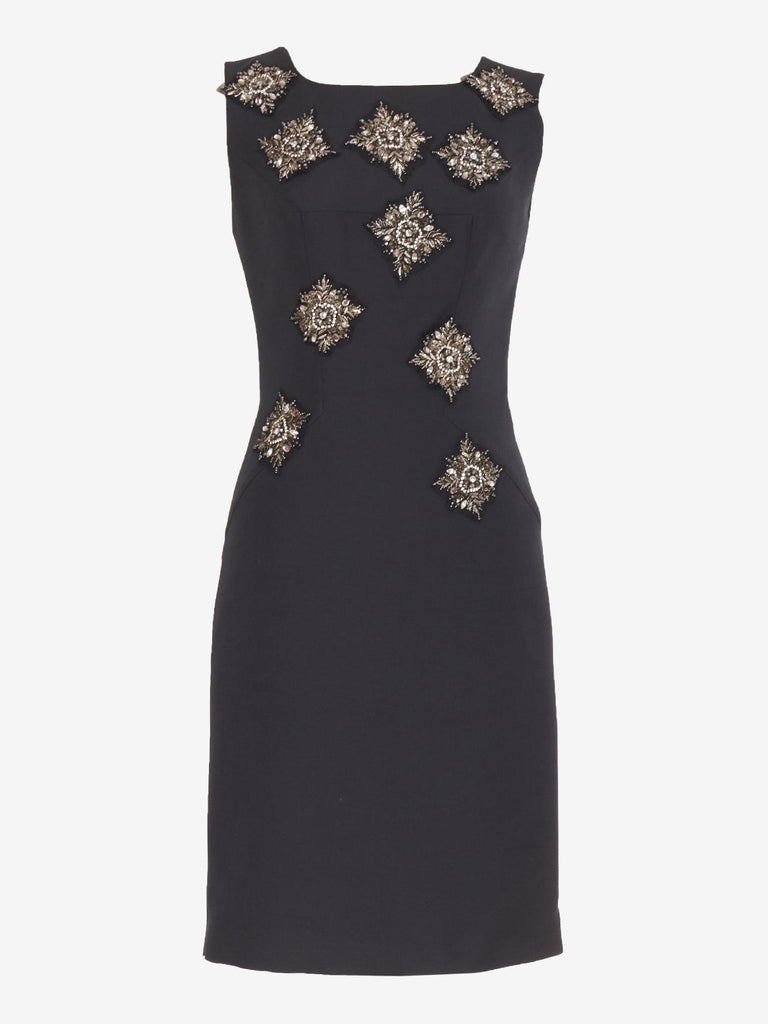 Dice Kayek Sheath dress with appliqués