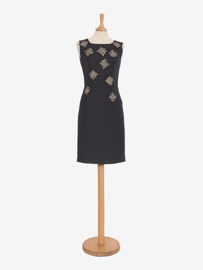 Dice Kayek Sheath dress with appliqués