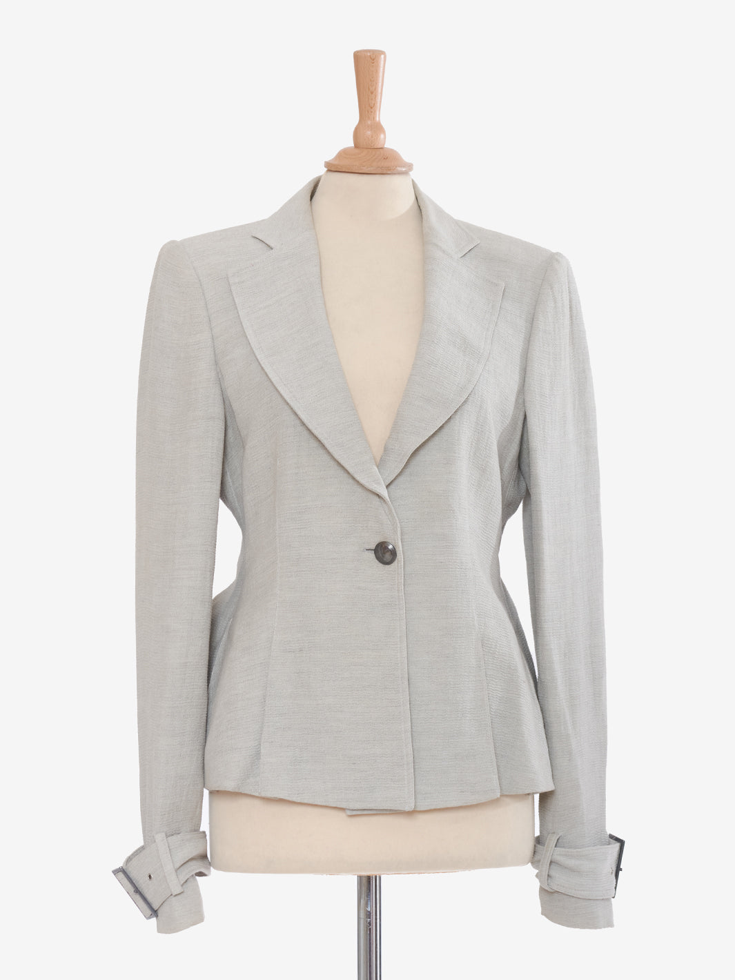 Emporio Armani Single-breasted gray blazer