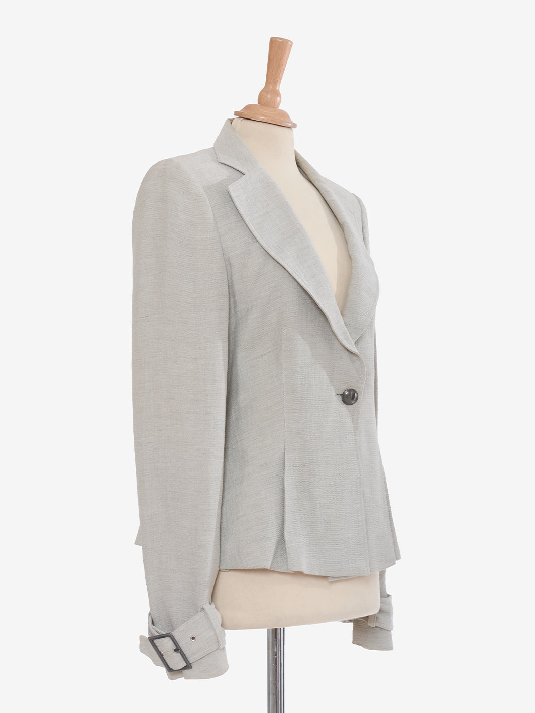 Emporio Armani Single-breasted gray blazer