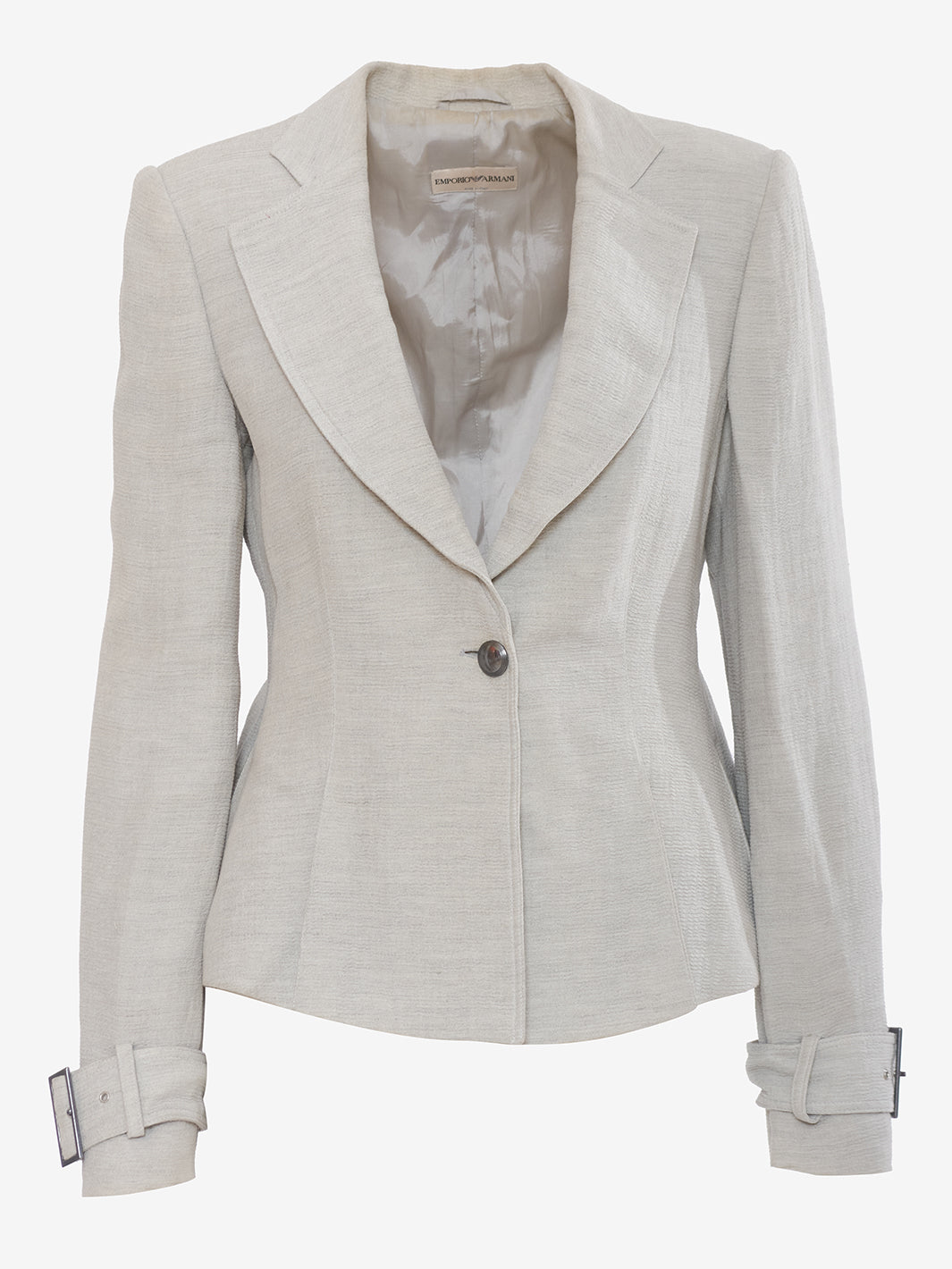 Emporio Armani Single-breasted gray blazer