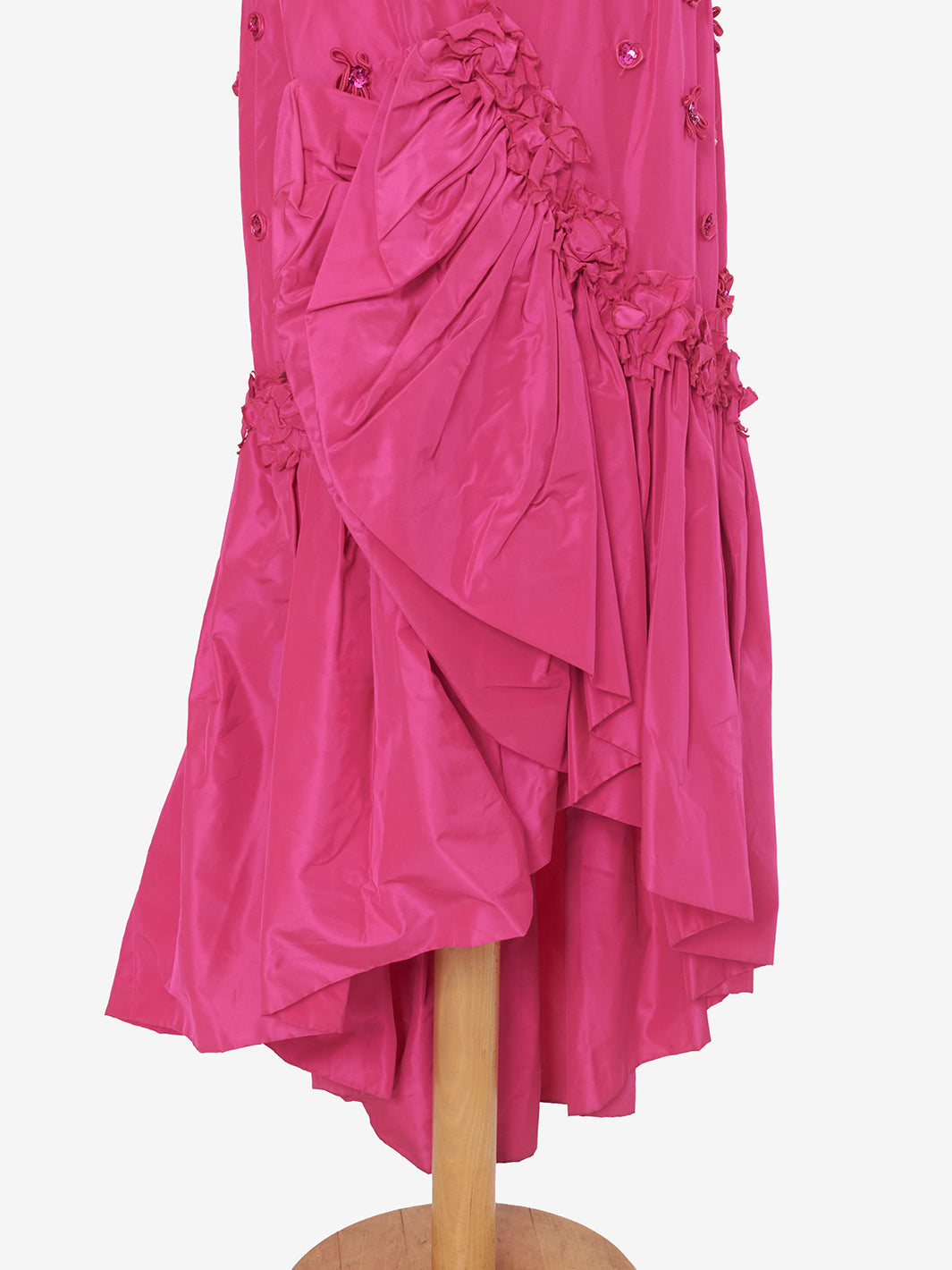 Fuchsia Vintage Dress with fancy applications