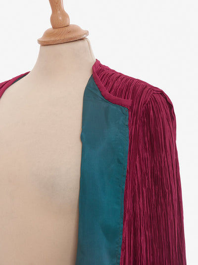 Fucsia pleated Jacket