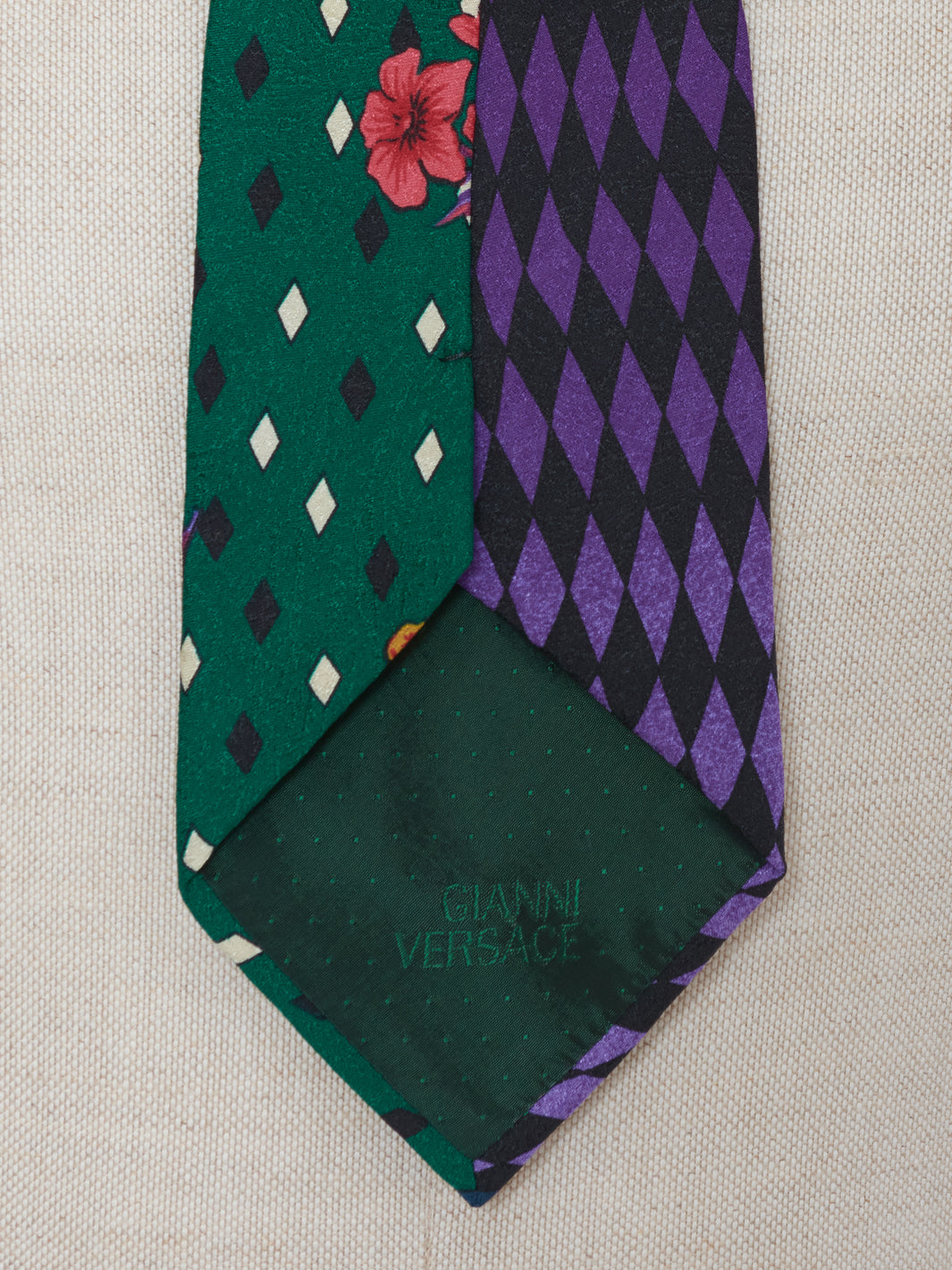 Gianni Versace 80s patterned tie