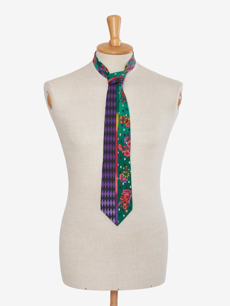 Gianni Versace 80s patterned tie