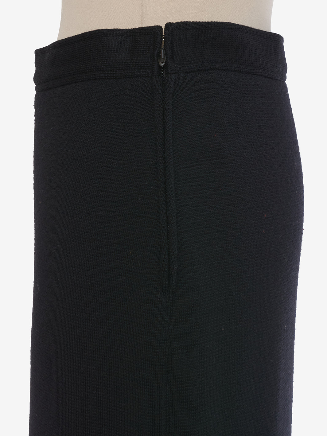 Gianni Versace Black Wool Skirt