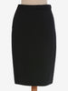 Gianni Versace Black Wool Skirt