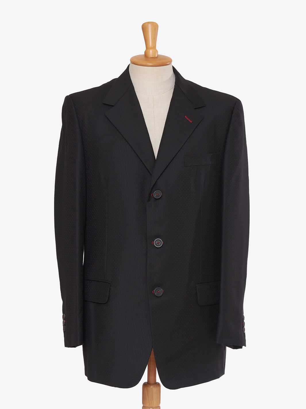 Gianni Versace Black suit in cool wool