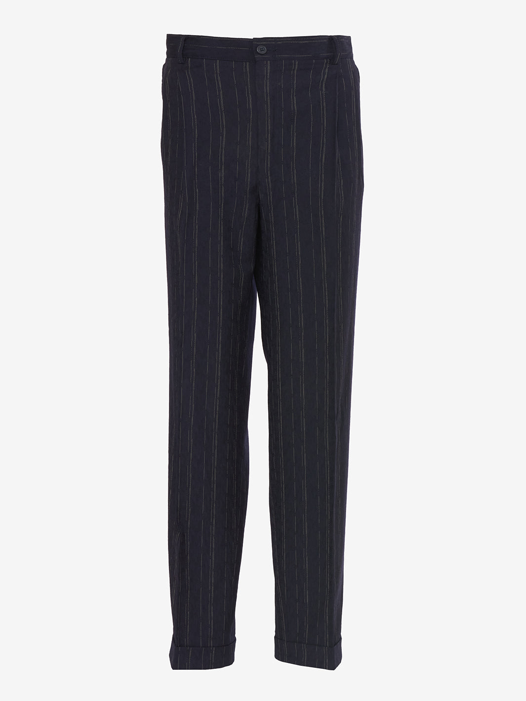 Gianni Versace Blue pinstripe suit in cool wool