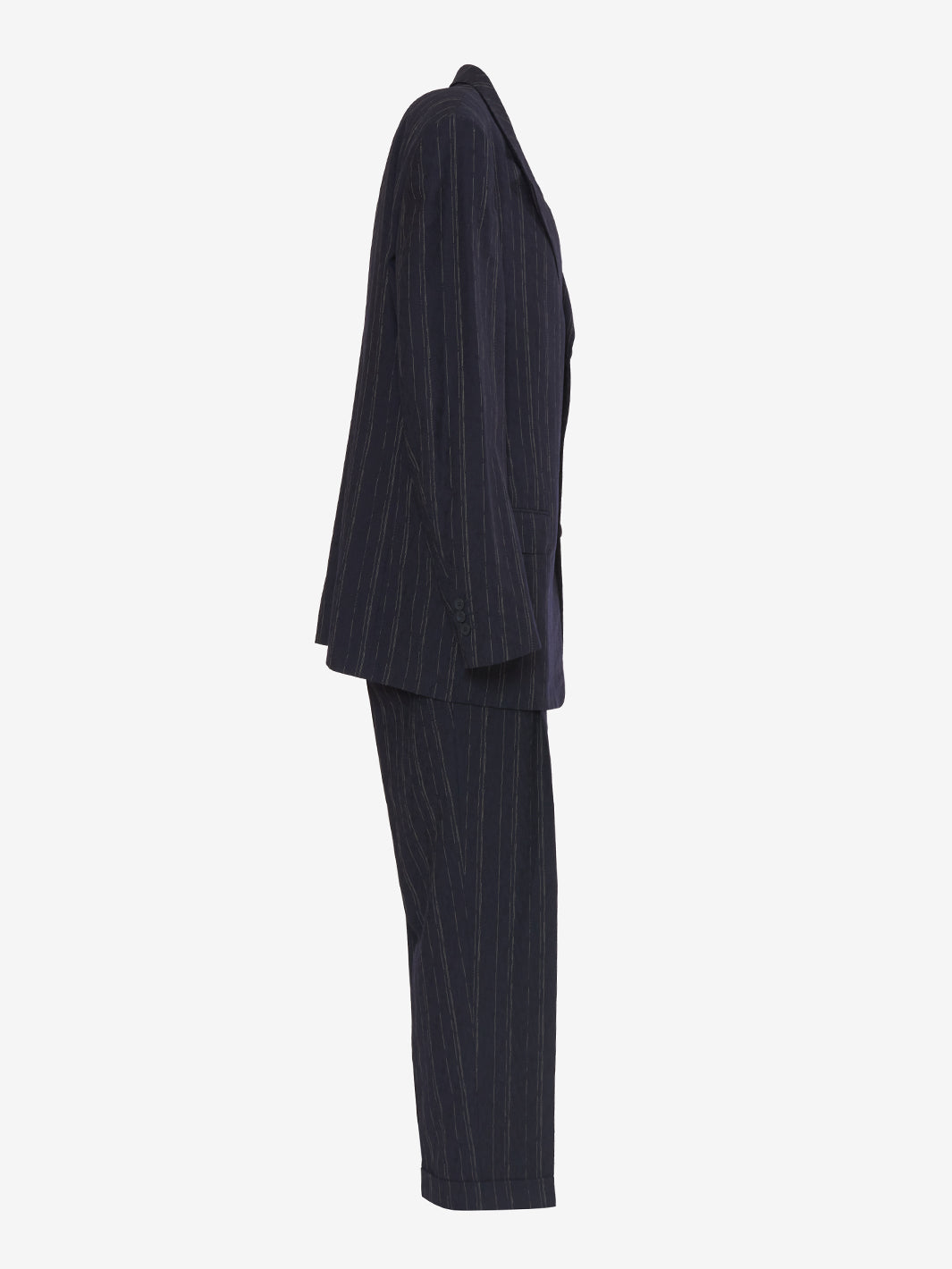 Gianni Versace Blue pinstripe suit in cool wool