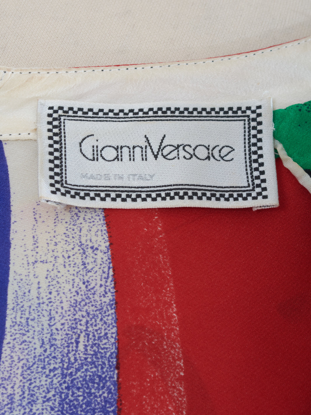Gianni Versace multicolor silk dress