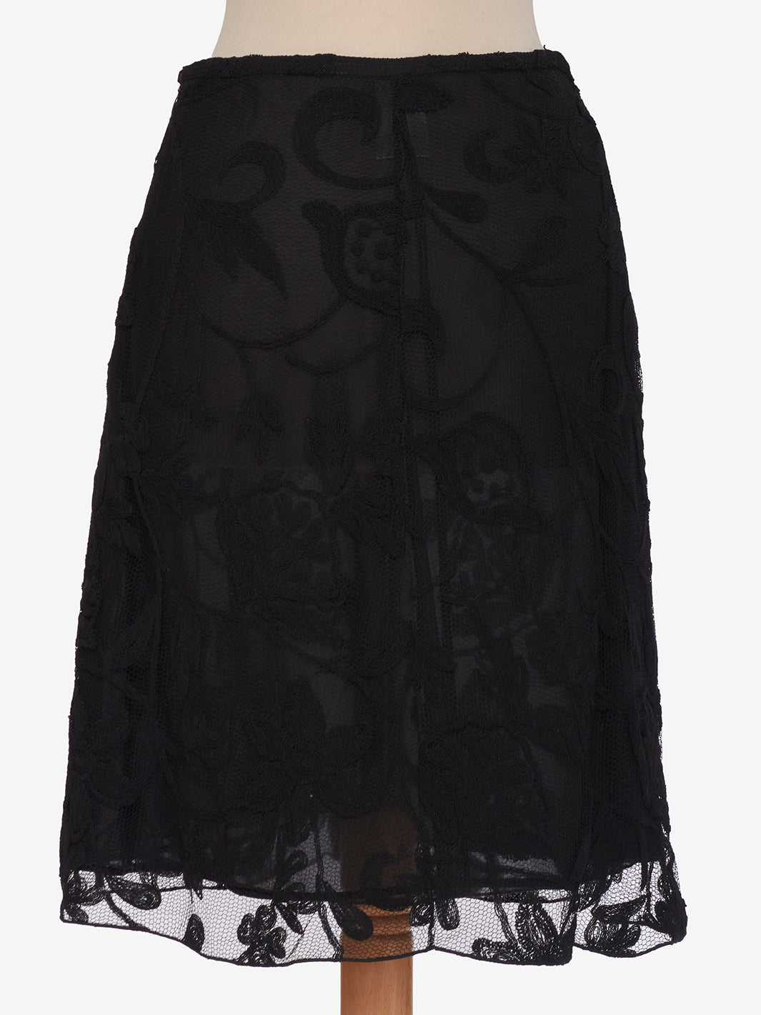 Giorgio Armani Black Lace Short Skirt