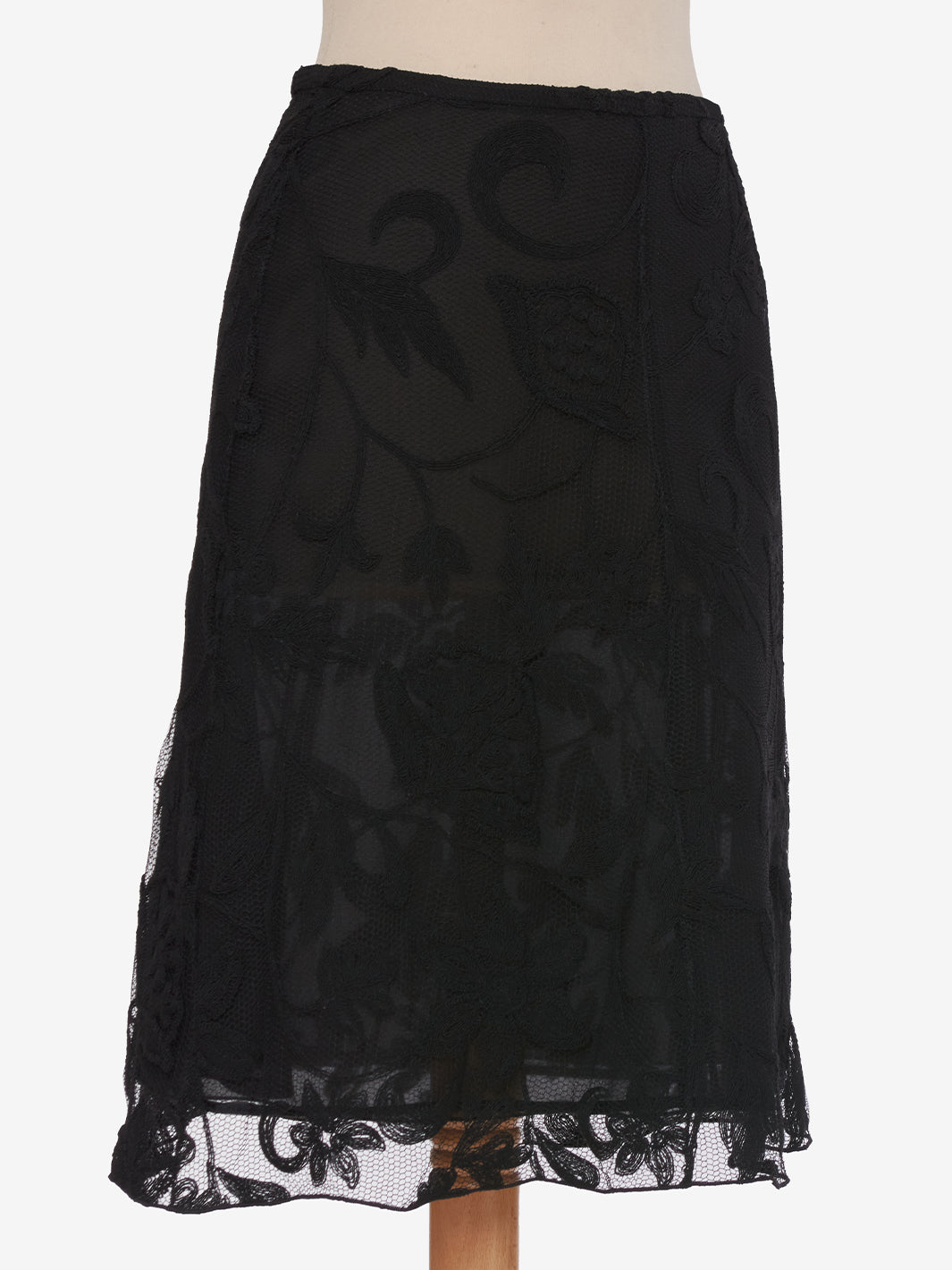 Giorgio Armani Black Lace Short Skirt