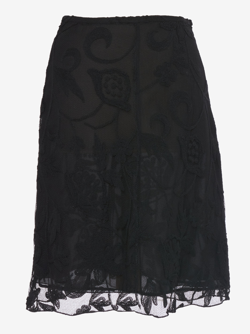 Giorgio Armani Black Lace Short Skirt