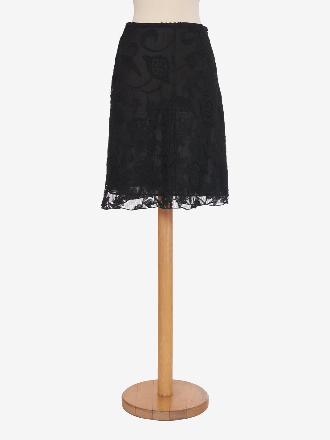 Giorgio Armani Black Lace Short Skirt