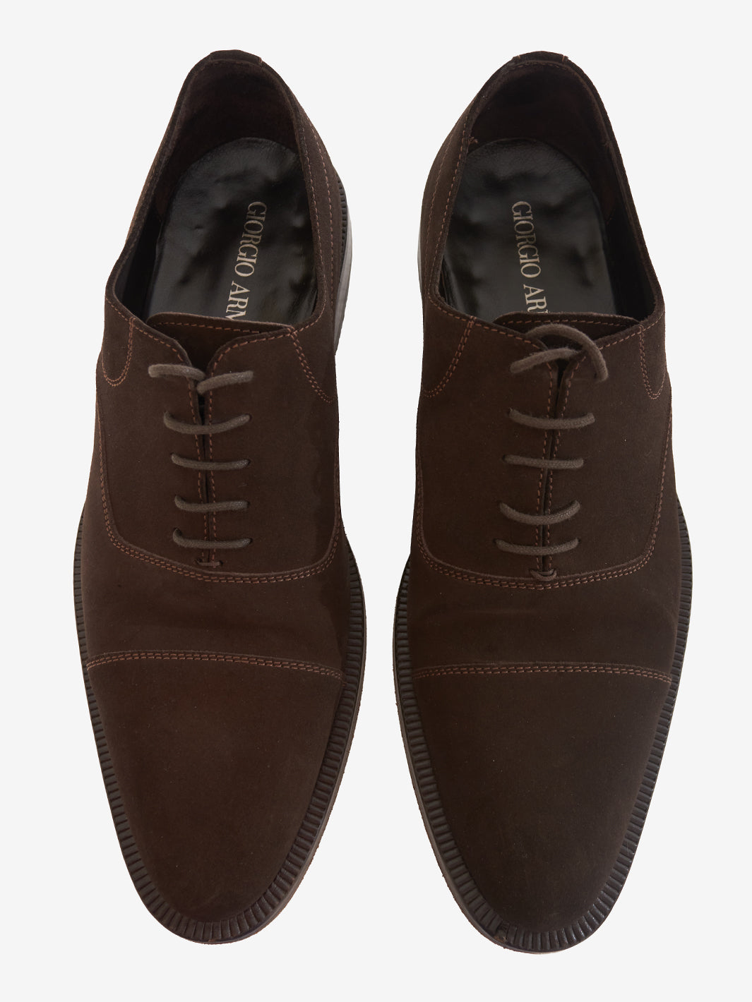 Giorgio Armani Brown suede lace-up