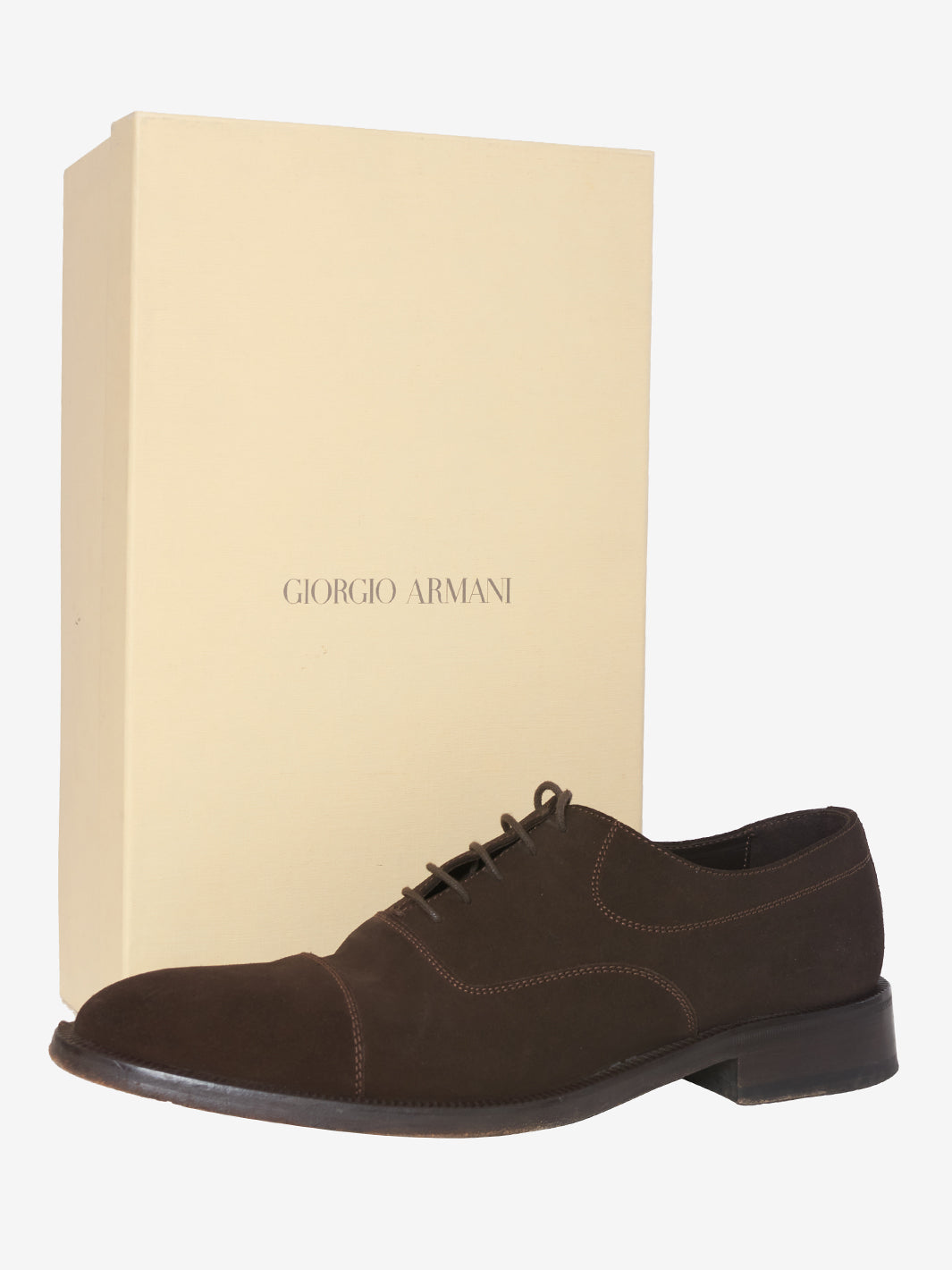 Giorgio Armani Brown suede lace-up