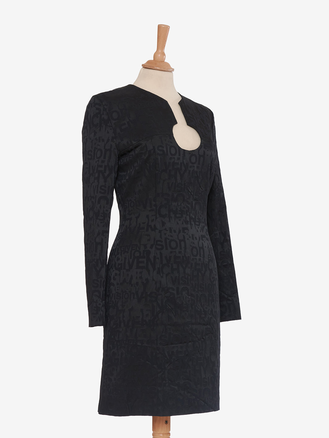 Givenchy Black sheath dress with letter print