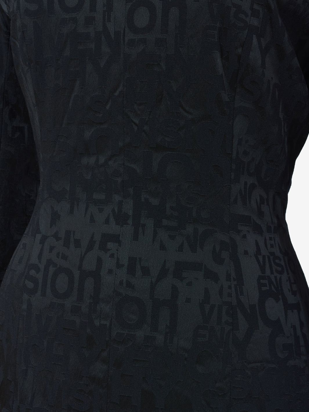 Givenchy Black sheath dress with letter print