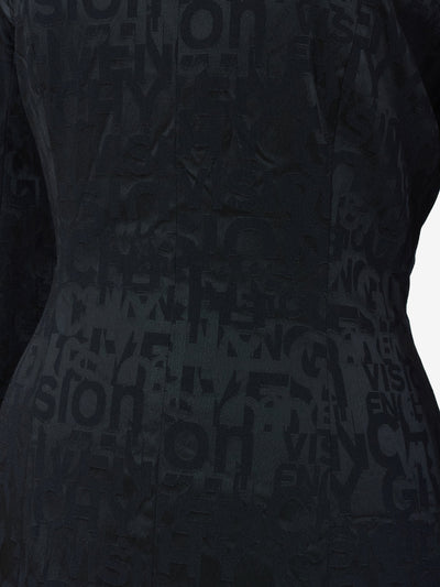 Givenchy Black sheath dress with letter print