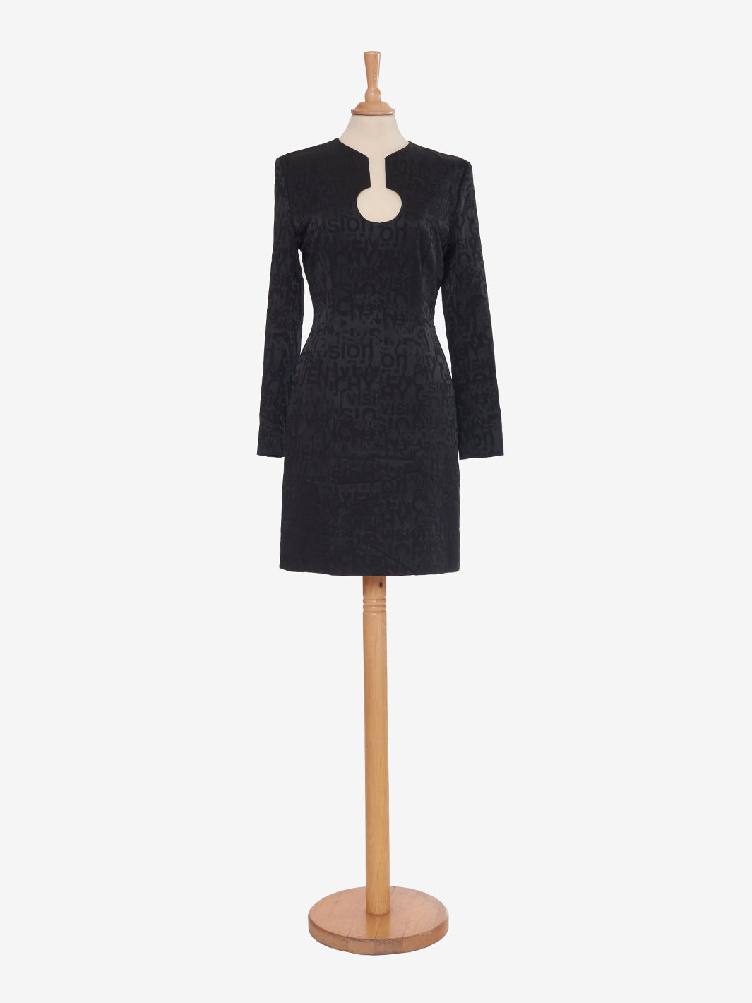 Givenchy Black sheath dress with letter print
