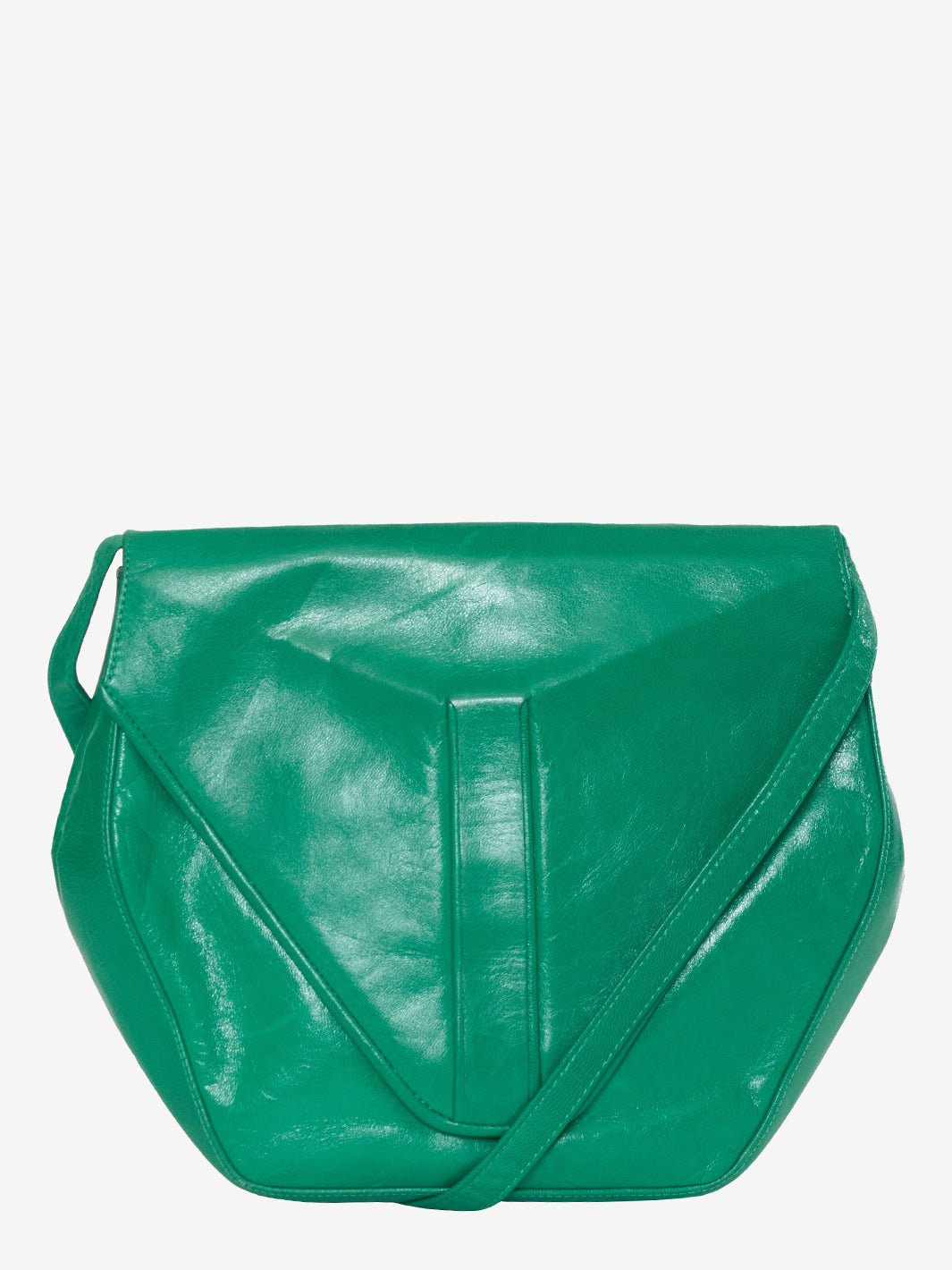 Green shoulder strap with hexagonal shape