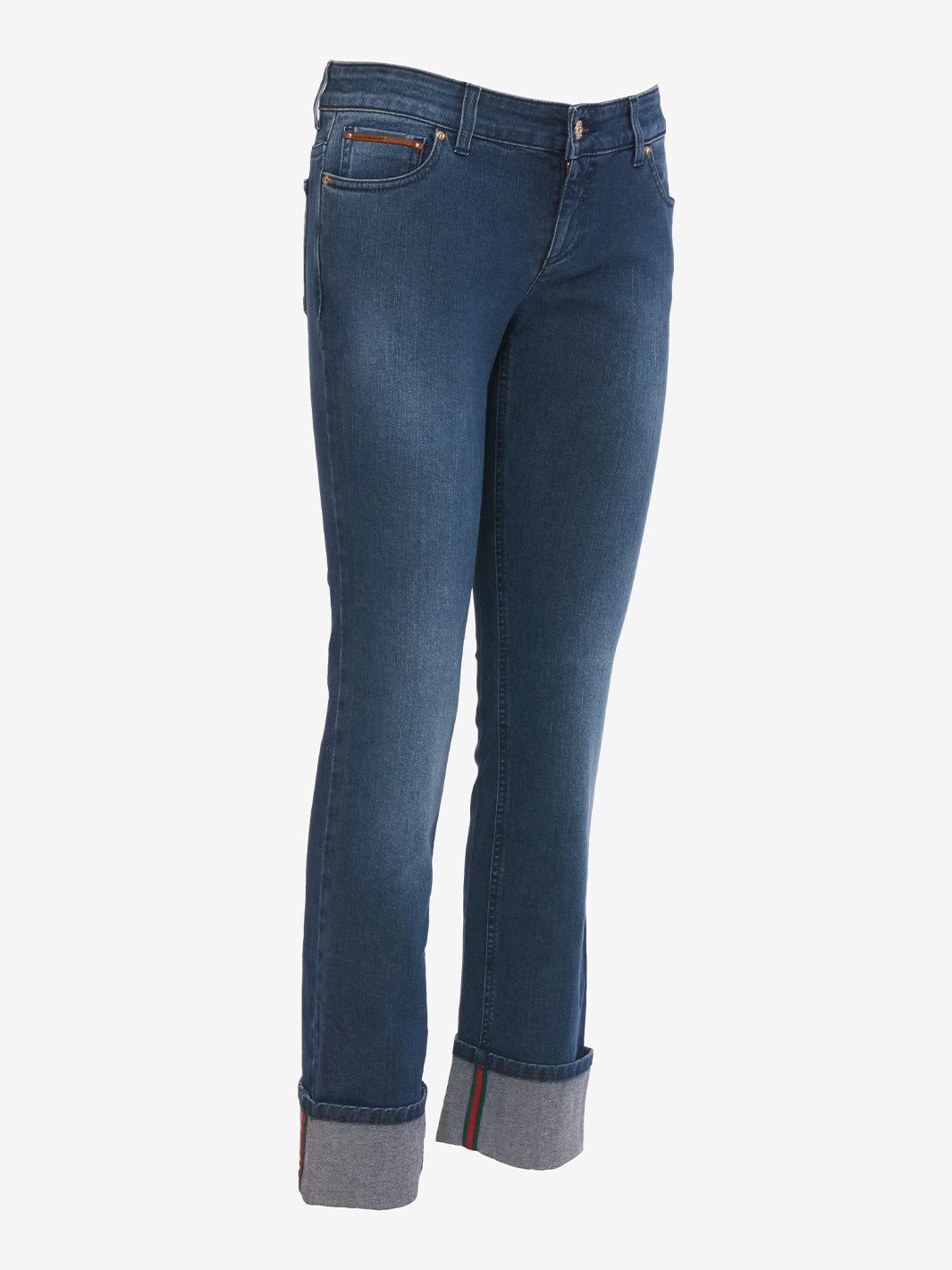 Jeans Gucci con risvolto