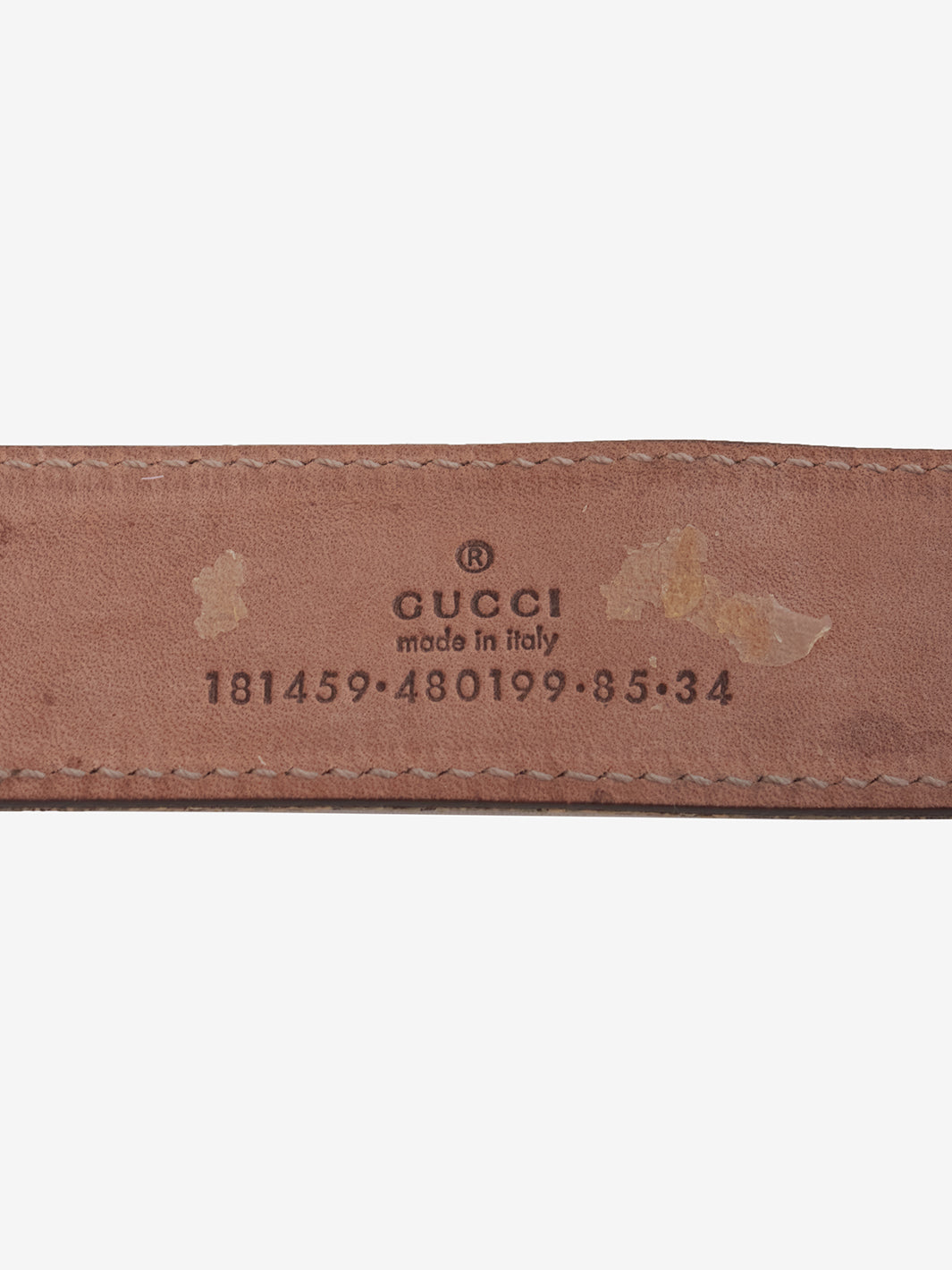 Gucci monogram belt with bow buckle