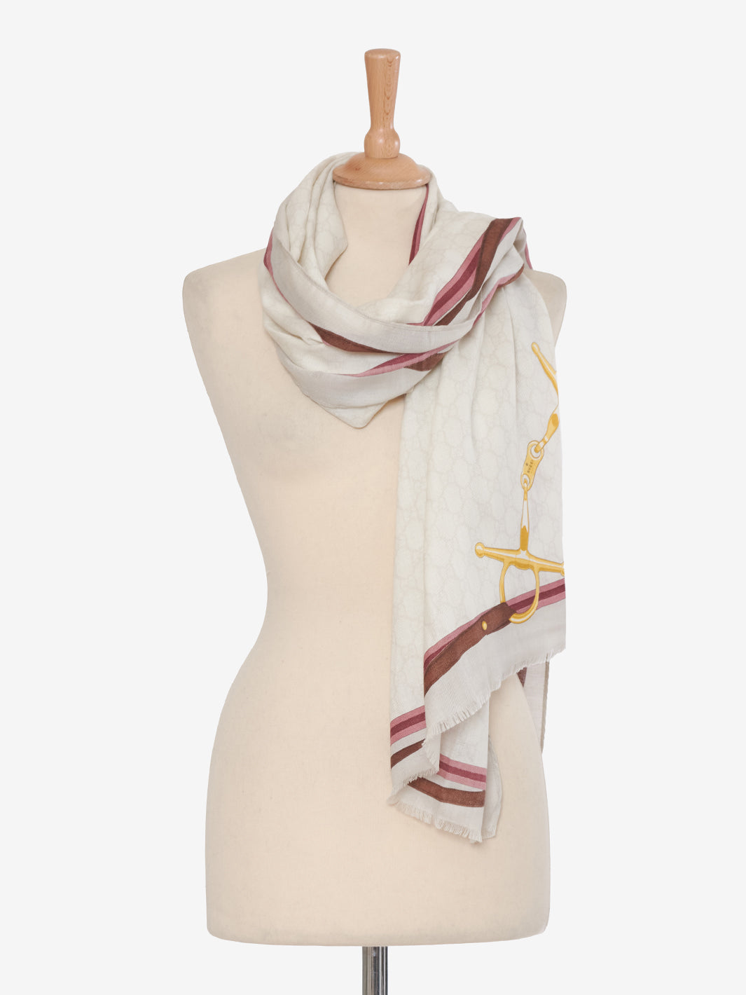 Gucci monogram print scarf