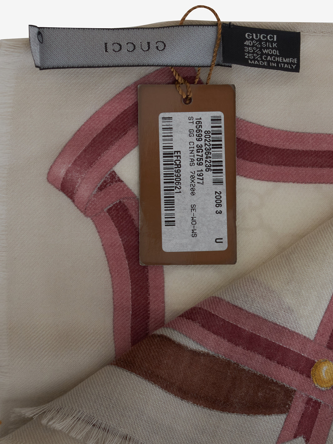 Gucci monogram print scarf