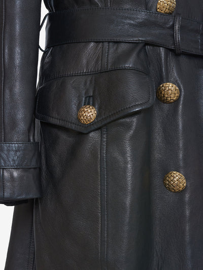 Max Mara Black Leather Jacket