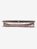 Metallic effect clutch bag with applications